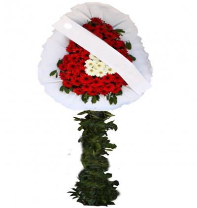  Tekirdağ Çiçek Ayaklı Sepet (Kırmızı-Beyaz)