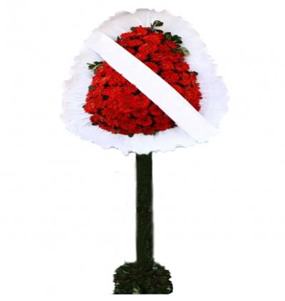 Tekirdağ Çiçekçi Ayakli Sepet (Kırmızı)